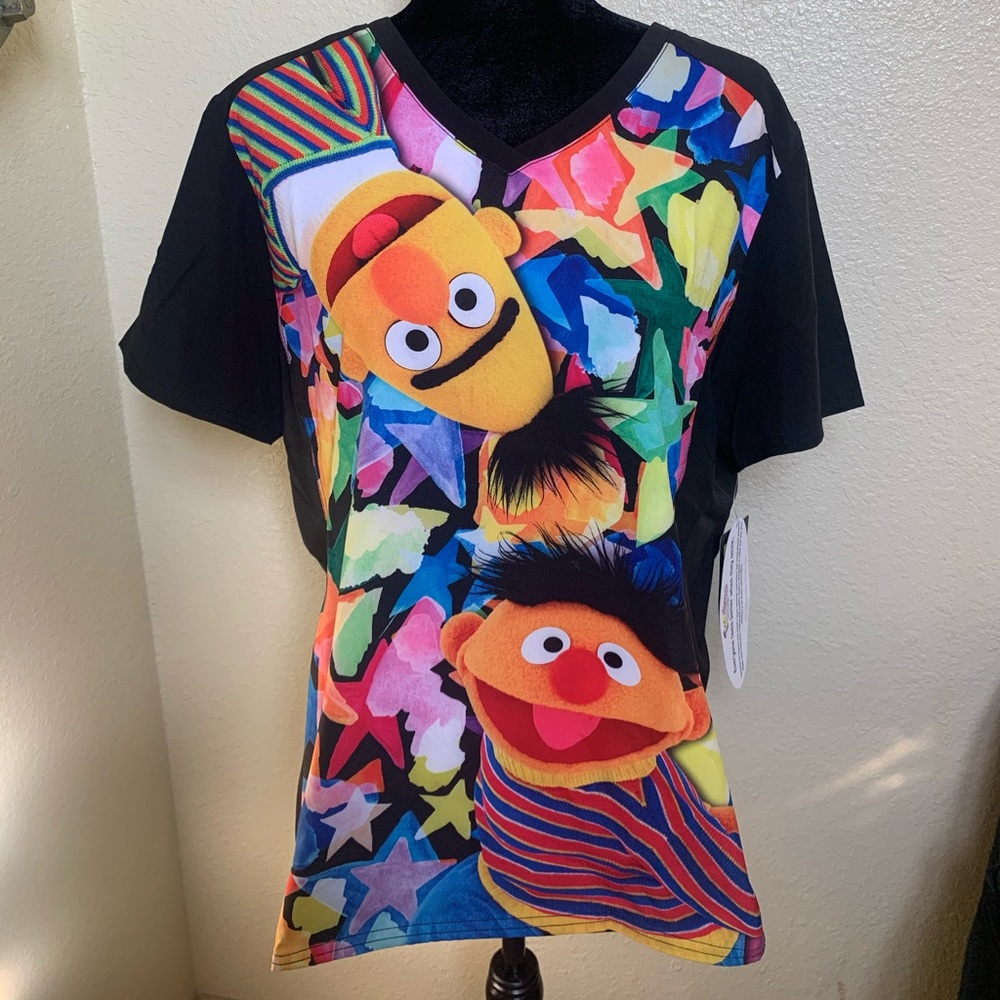Sesame Street scrub top